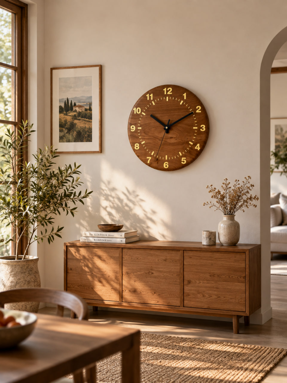 Wall Clock "Golden Time"